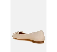 Enchanted Faux Leather Casual Ballerinas