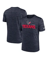Nike Men's Navy Houston Texans Blitz Velocity Modern Performance T-Shirt