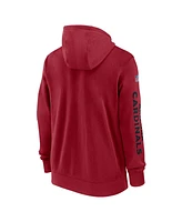 Nike Men's Cardinal Arizona Cardinals 2024 Sideline Club Full-Zip Hoodie