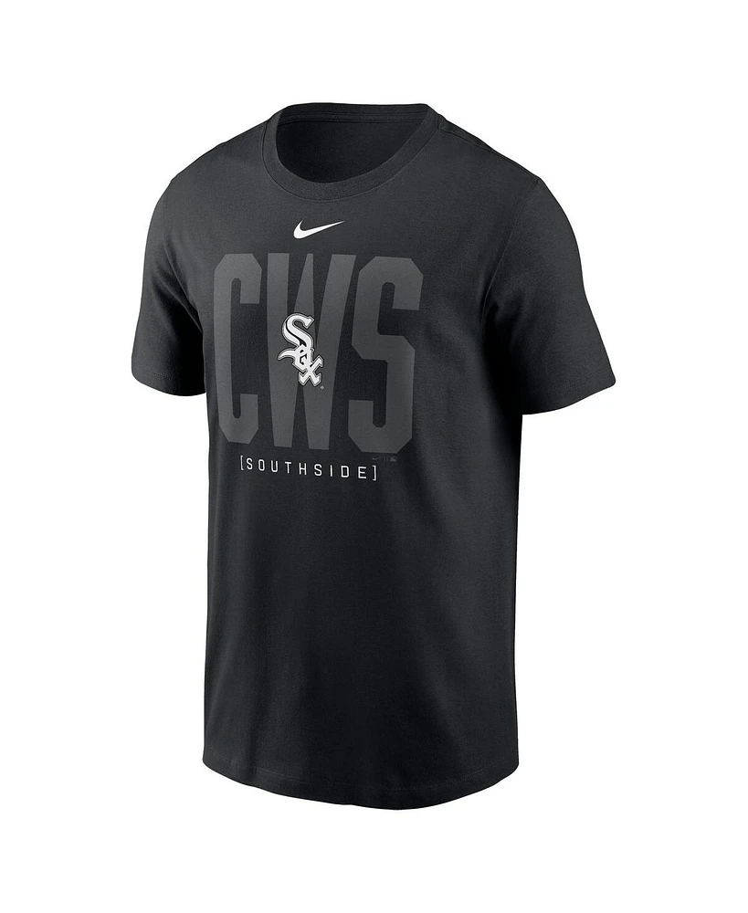 Nike Men's Black Chicago White Sox Fashion Local T-Shirt