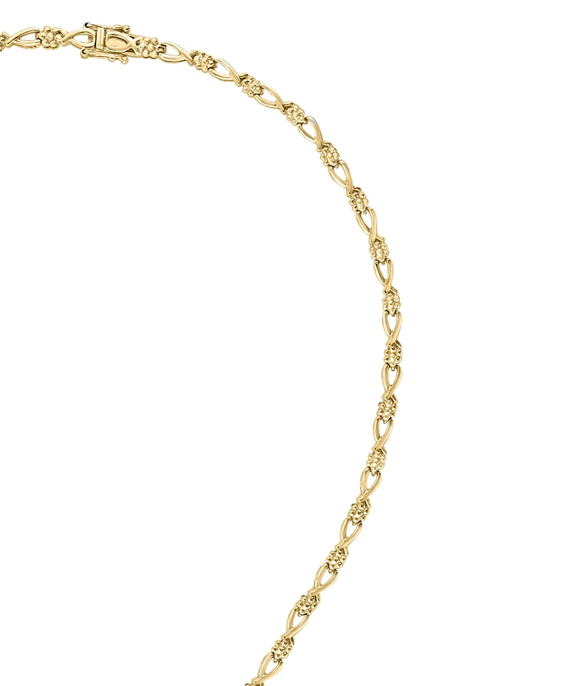 Effy Sapphire (4-3/8 ct. t.w.) and Diamond (1-2/3 ct. t.w.) Necklace in 14k White Gold, Created for Macy's (Also Available in Emerald)
