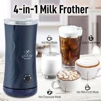 Zulay Kitchen Powerful 4-in-1 Electric Milk Frother and Steamer