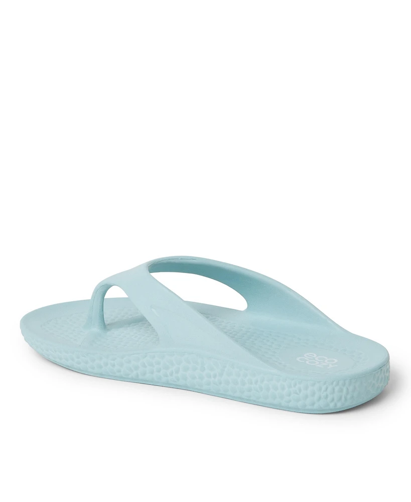 EcoCozy by Dearfoams Women's Sustainable Comfort Thong Sandal