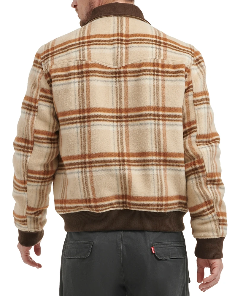 Levi's Men's Zip Corduroy-Collar Jacket