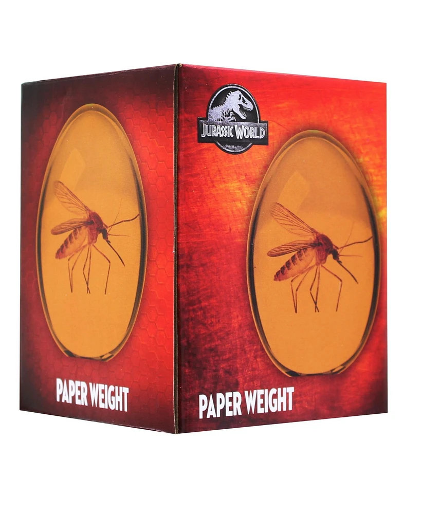 Jurassic Park Mosquito In Amber Resin Prop Replica | Official Jurassic Park Collectible Paper Weight | Measures 3 Inches Tall