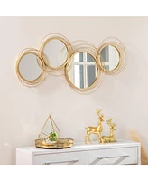 Modern Metal Wall Decor: Mirror Sculptures for Home