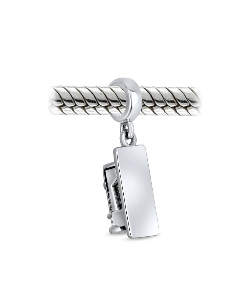 Bling Jewelry Fashion Designer Sewing Machine Dangle Charm Bead Sterling Silver for Bracelet