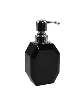 Lainy Home Octagon Crystal Soap Dispenser with Silver Pump