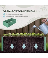 Galvanized Raised Garden Bed Kit (6' x 3' x 2', Light Green)