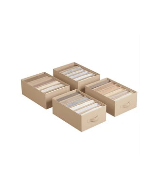 6-Grid Wardrobe Clothes Organizer for Neat and Space-Saving Storage