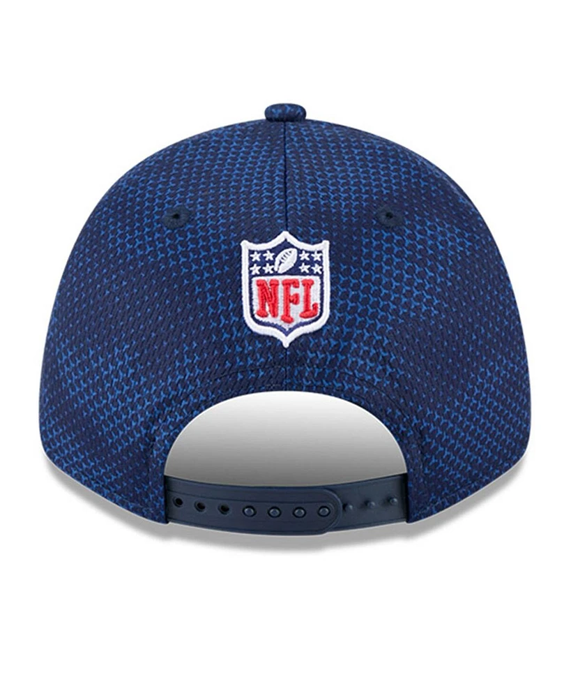 New Era Men's Navy Tennessee Titans 2024 Sideline 9FORTY Stretch-Snap Hat