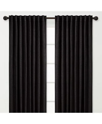 Chanasya Premium 2 Panel Classy Embossed Leaf Textured Curtains Back Tab Ring Tab For Windows Living Room Bedroom Partial Room Darkening Drapes For Privacy 52 X 84 Inches Brown