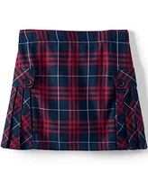 Lands' End Little Girls Side Pleat Plaid Skort Above the Knee