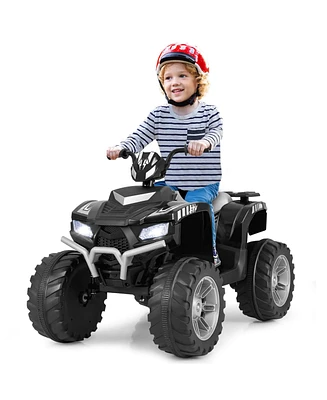 24V Kids Ride-On Electric Atv 4-Wheeler Quad Car with Wireless Connection