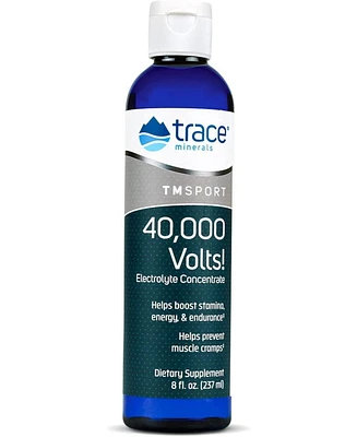 Trace Minerals 40,000 Volts Liquid Electrolyte Concentrace Drops | Supports Normal Body Hydration, Muscle Stamina and Energy | Ionic Minerals