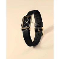 Vincero Womens Ava 2.0 Rectangular Watch with Full Grain Ecco Leather Strap