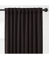 Chanasya Premium 2-Panel Ornamental Damask Classy Room Darkening Curtains - 3-in-1 Back Tab, Rod Pocket, Ring Tab for Windows Living Bedroom