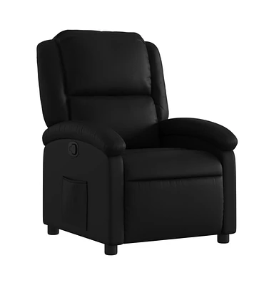 vidaXL Recliner Chair Black Faux Leather