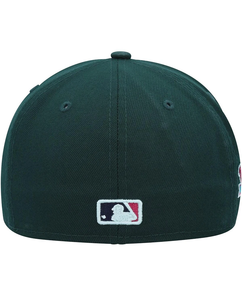 New Era Men's Green Oakland Athletics 1989 World Series Polar Lights 59FIFTY Fitted Hat