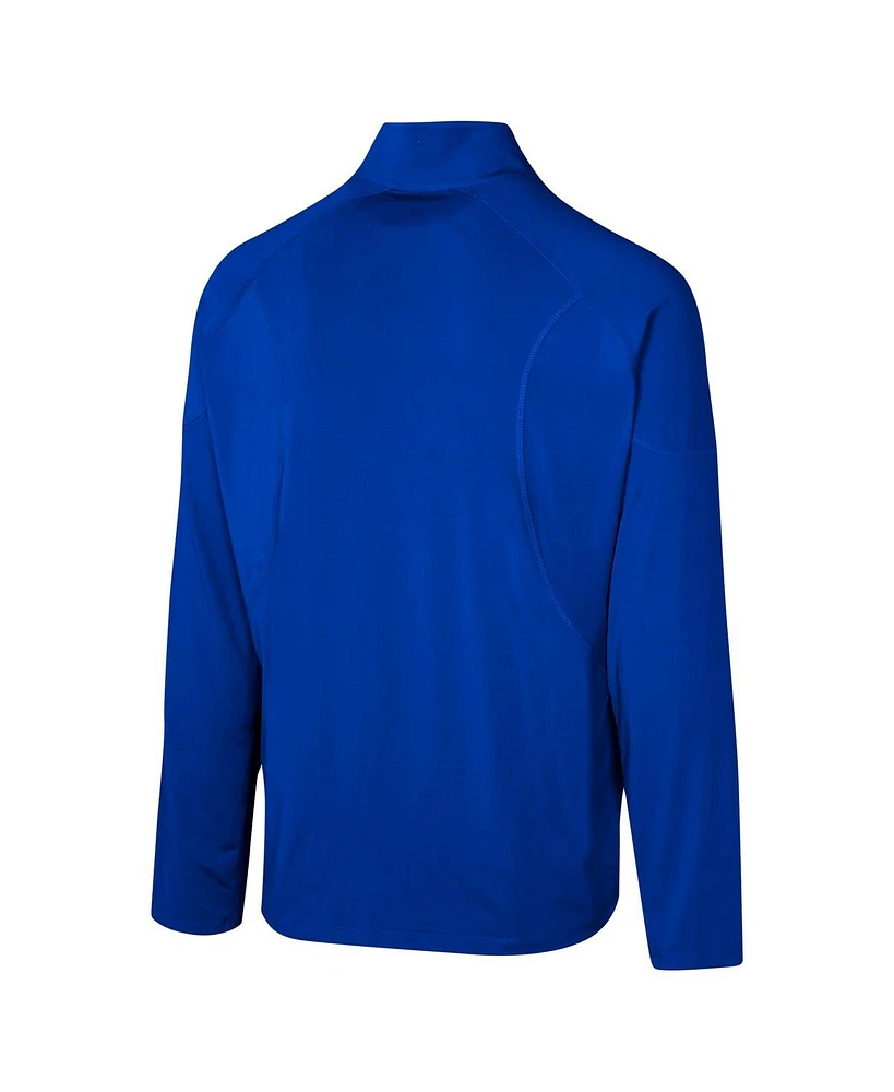 Outerstuff Men's Royal New York Giants Grind Iron Quarter-Zip Top