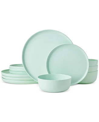 Mikasa Madison Mint Green 12 Pc. Dinnerware Set, Service for 4