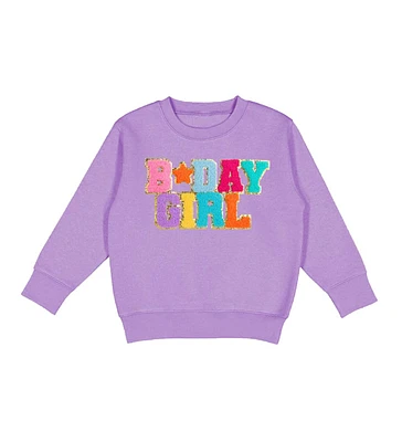 Sweet Wink Baby Girls Birthday Patch Sweatshirt