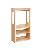 ECR4Kids TrendiTot Clothing Rack, Natural, 1