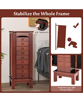 Large Capacity Jewelry Storage Cabinet with 9 Drawers