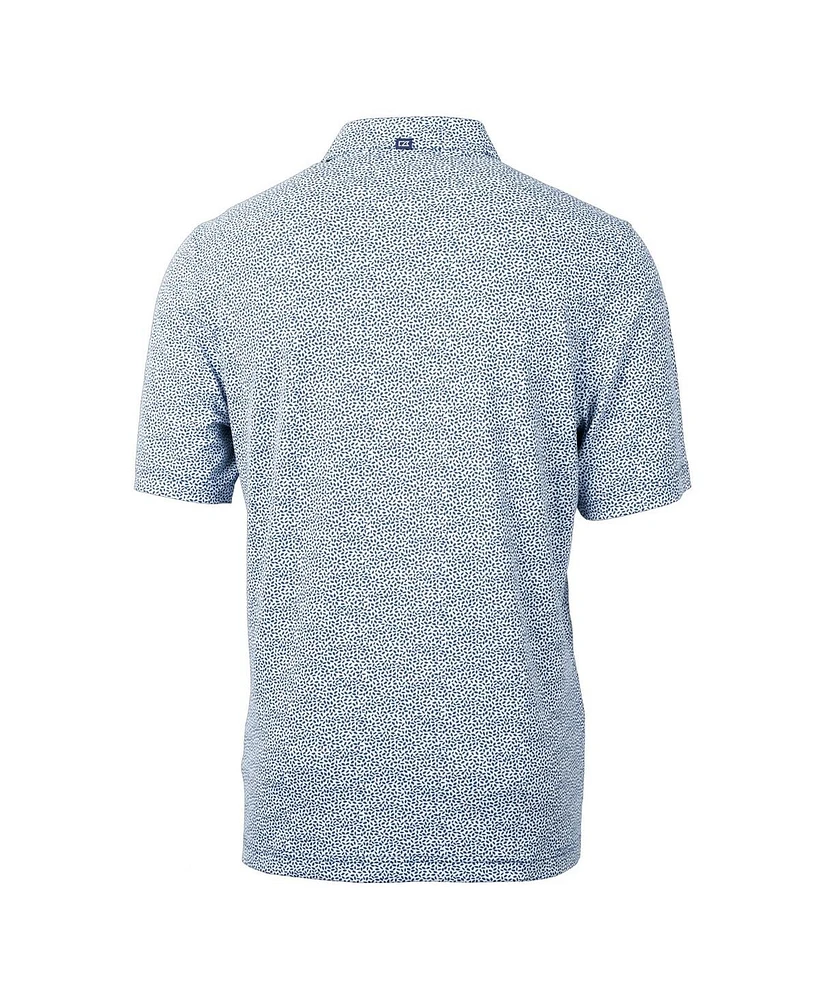 Cutter & Buck Men's Navy Baltimore Orioles Americana Logo Virtue Eco-Pique Botanical Polo