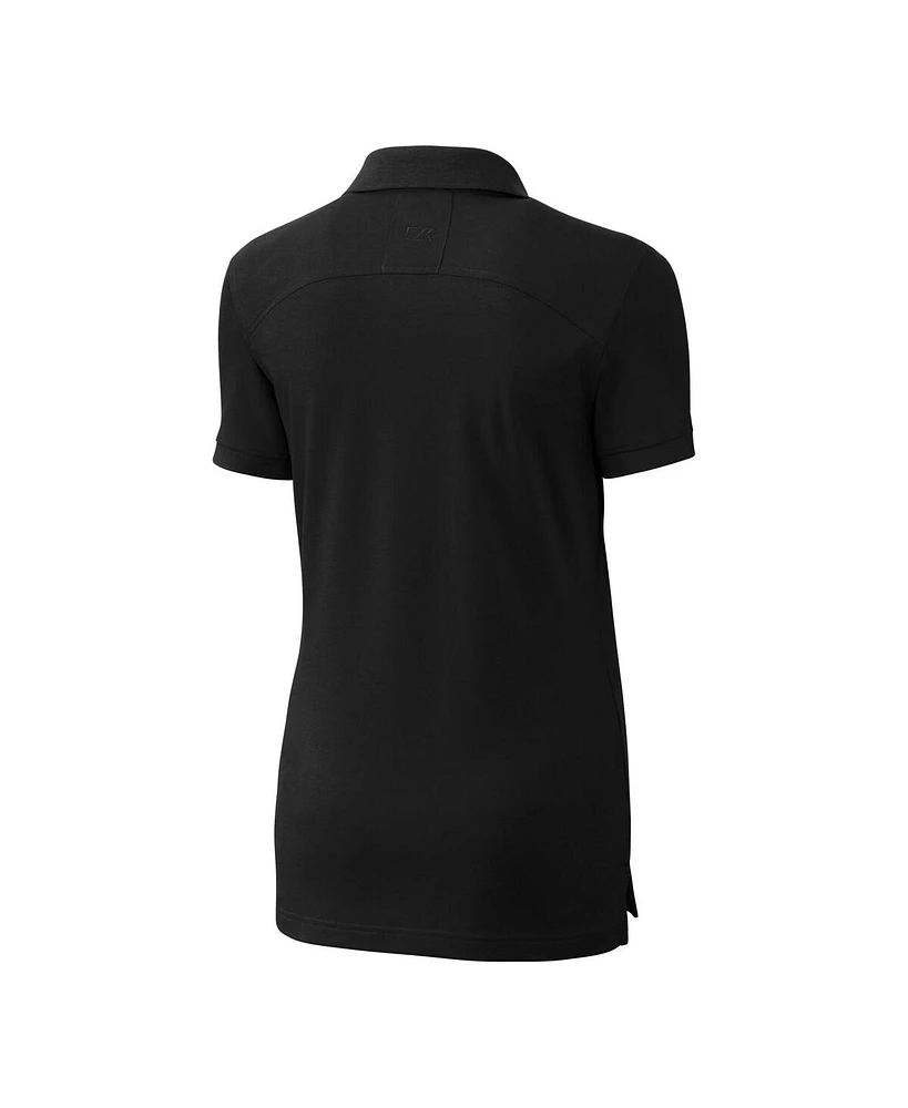 Cutter & Buck Women's Black South Carolina Gamecocks Vault DryTec Advantage Tri-Blend Pique Polo