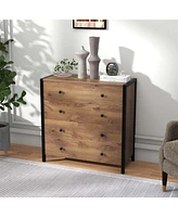4-Drawer Dresser Modern Chest of Drawers Wooden Storage