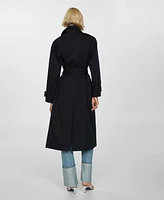 Mango Women's Double-Button Trench Coat