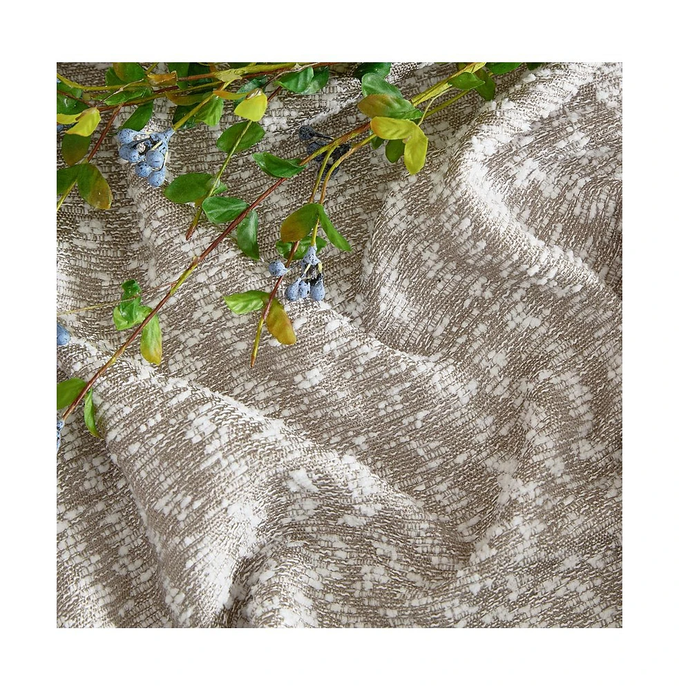 Hlc.me Easton Jacquard Slub Texture - Privacy Curtains with Back Tab Rod Pocket Lightweight Window Curtains Panels