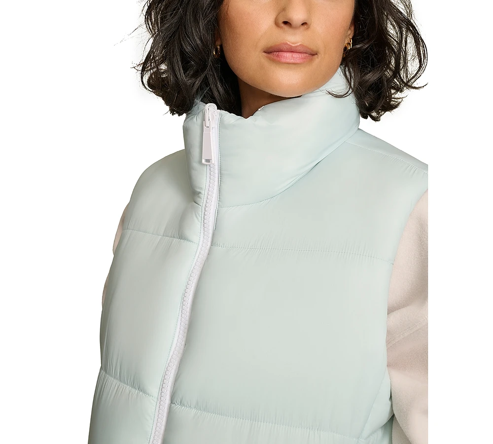 Starter Women's Reversible Zip-Front Puffer Vest