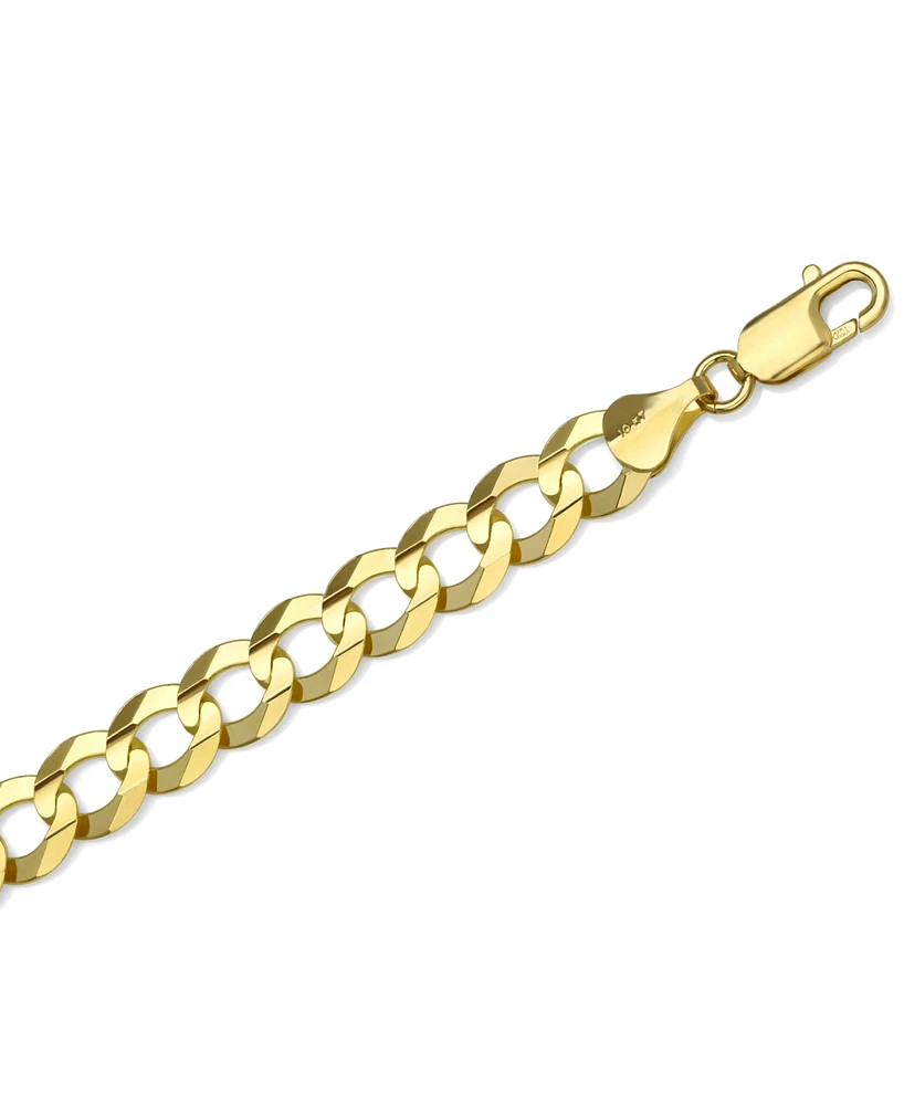 24" Curb Link Chain Necklace (10mm) in Solid 10k Gold