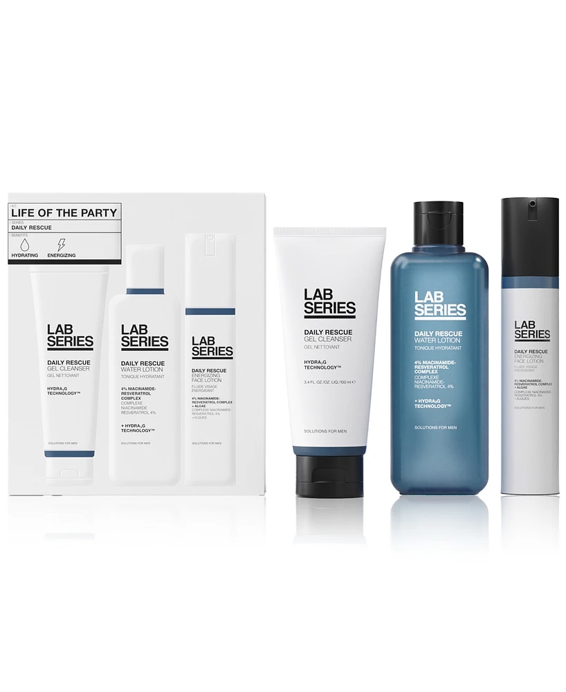 Lab Series Skincare for Men 3-Pc. Life Of The Party Daily Rescue Men's Skincare Set