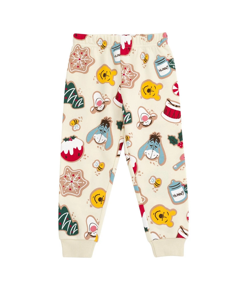 Winnie the Pooh Baby Boys Mickey Mouse Nightmare Before Christmas Toy Story Fleece Sweatshirt and Jogger Pants Outfit Set