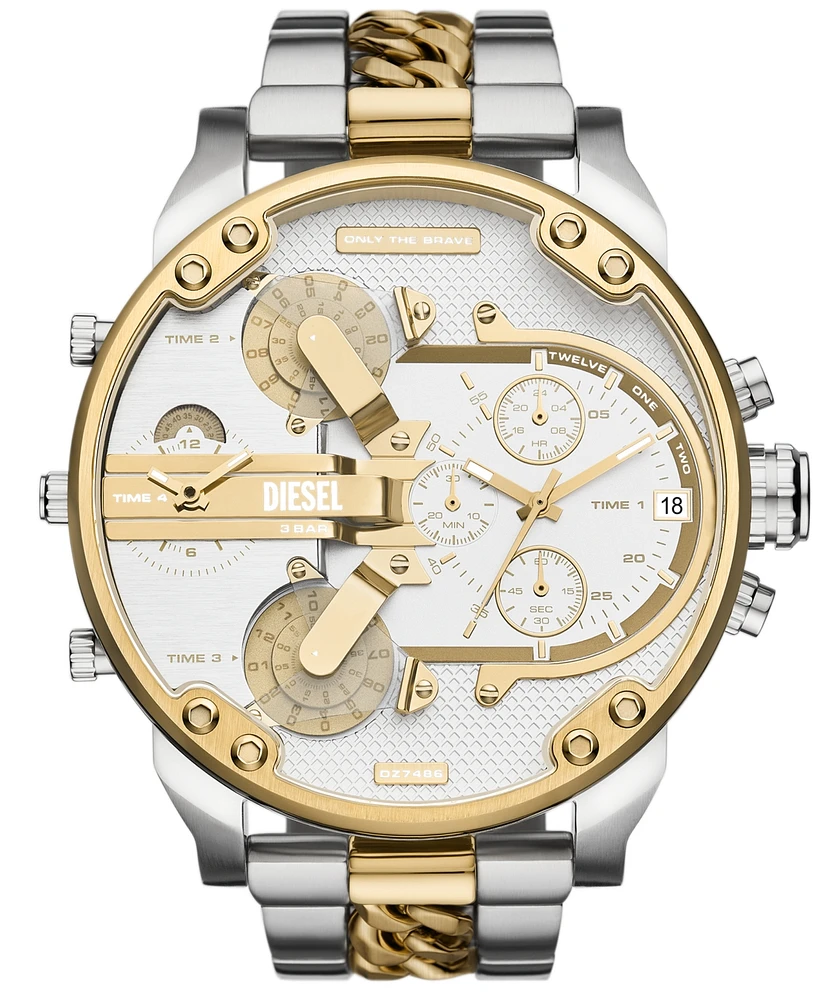 Diesel Men's Mr. Daddy 2.0 Chronograph Two-Tone Stainless Steel Watch 57mm