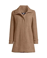 Lands' End Women's Petite Boucle Fleece Coat