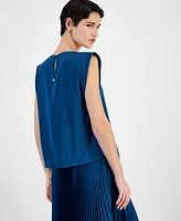 Boss Orange Women's Solid-Color Sleeveless Blouse