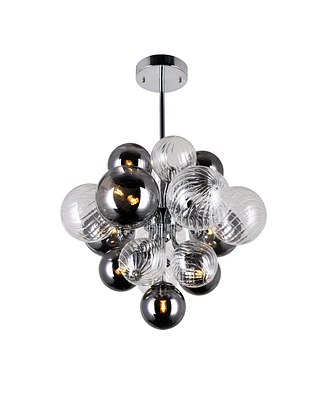 Cwi Lighting 14" Metal Pallocino 8 Light Chandelier