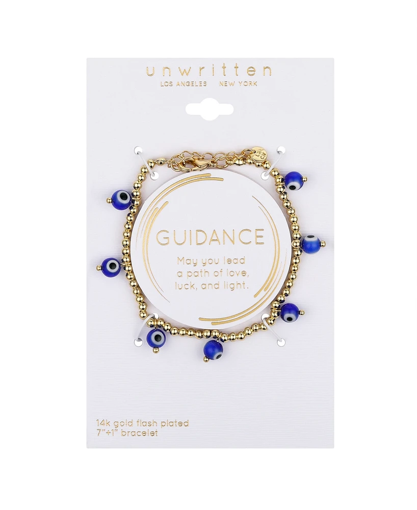 Unwritten Glass Evil Eye Beaded Bracelet