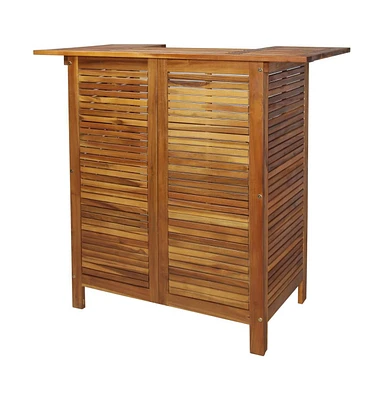 Bar Table 43.3"x19.7"x41.3" Solid Acacia Wood