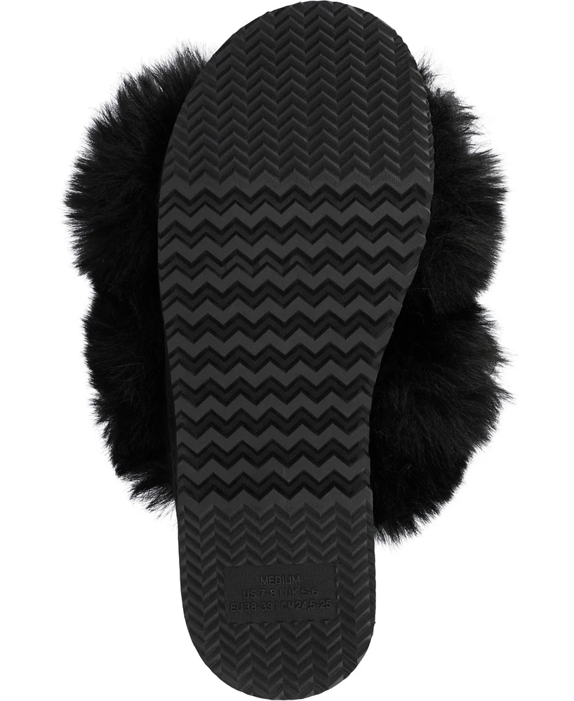 Journee Collection Women's Skylah Open Toe Slippers