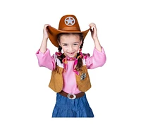 Dress Up America Western Cowgirl Costume Set - Toddlers Girls