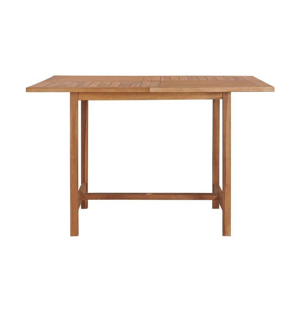 vidaXL Patio Dining Table 43.3"x43.3"x29.5" Solid Wood Teak