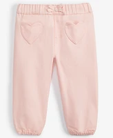 First Impressions Baby Girl Pastel Denim Heart Pants, Created for Macy's