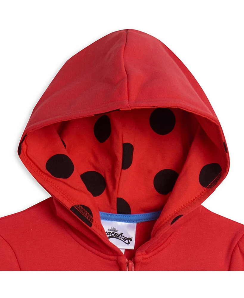 Miraculous Girls Ladybug Zip Up Hoodie