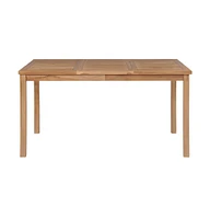 vidaXL Patio Table 59.1"x35.4"x30.3" Solid Teak Wood