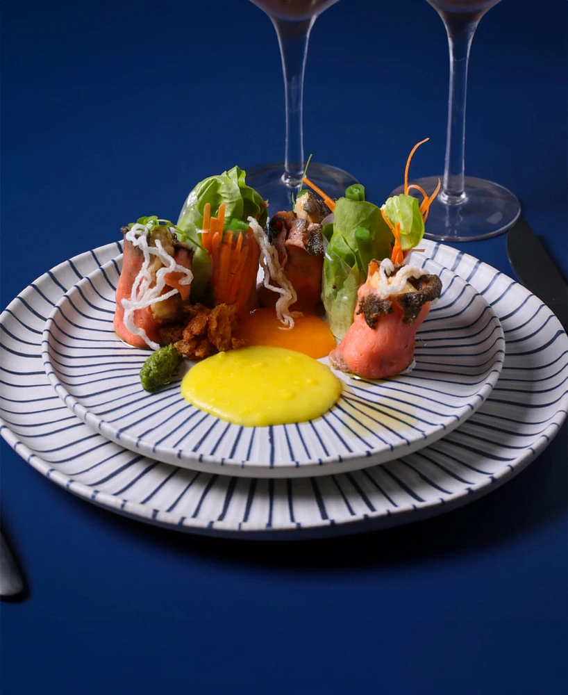 Porto Brasil Elemento Stoneware Dinner Plates, Set of 6